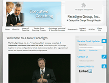 Tablet Screenshot of paradigmgroupcoaching.com